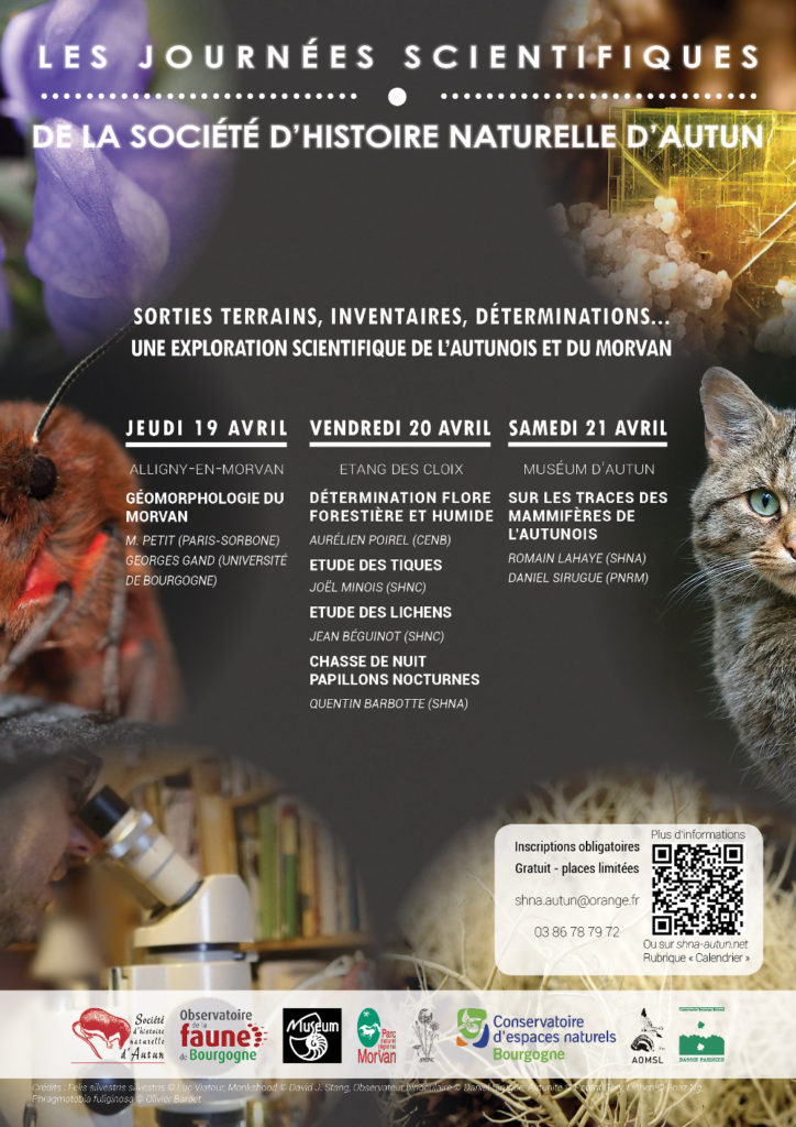 Affiche des Journées Scientifiques de la Société d'histoire naturelle d'Autun (Bourgogne) Affiche des Journées Scientifiques de la Société d'histoire naturelle d'Autun (Bourgogne)